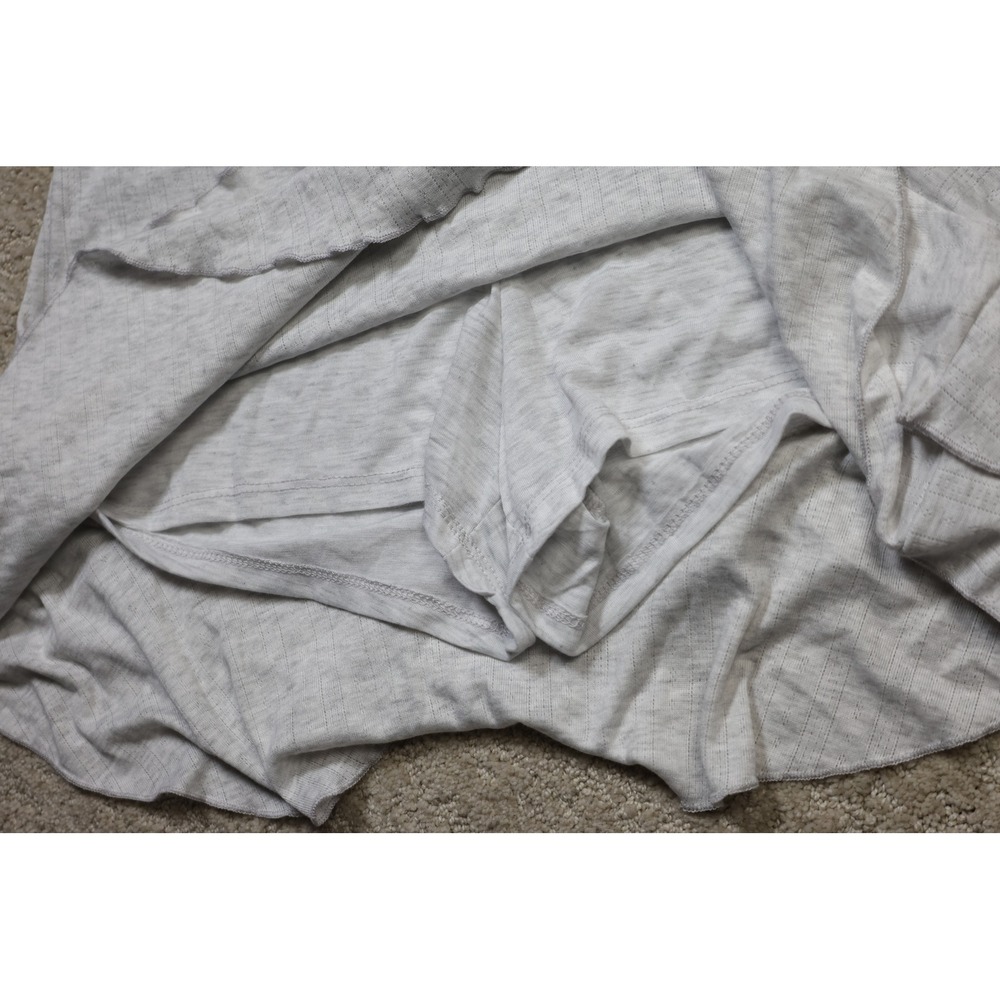 Wild Fable Heather Gray Ribbed Ruffle Skort Small B1-071 - Picture 3 of 5